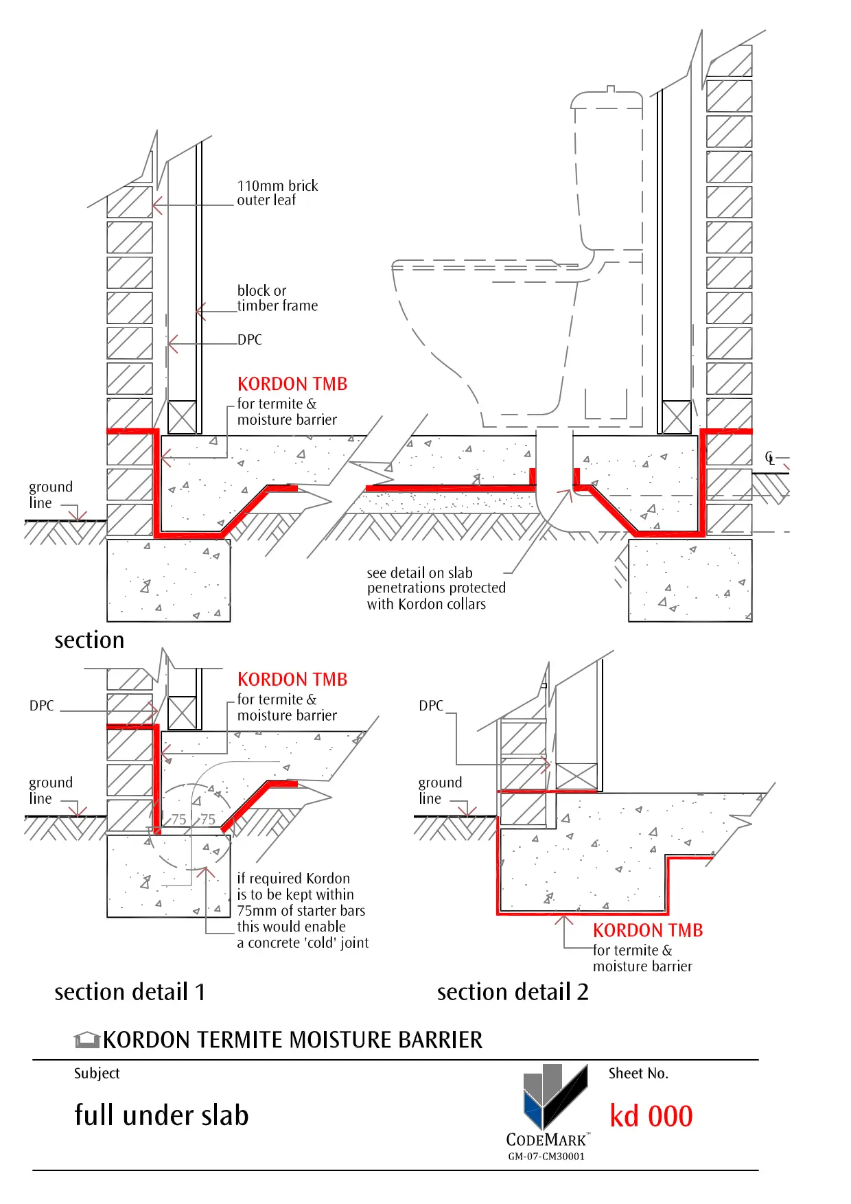 Full Under Termite Moisture Barrier