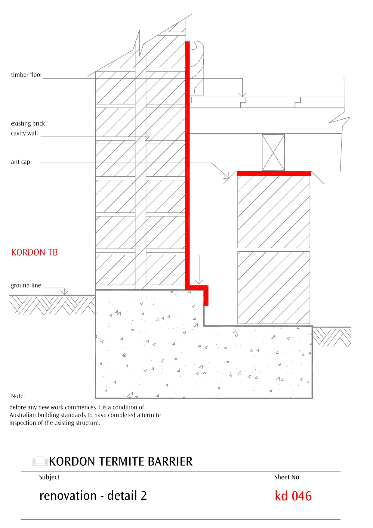 Renovation Detail - Bearers Joist